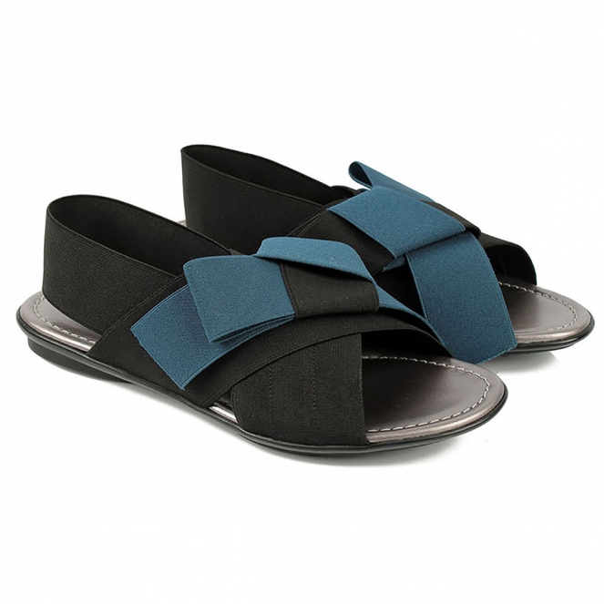 Черно-синие сандалии Pertini
