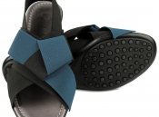 Черно-синие сандалии Pertini