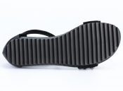 Черные кожаные сандалии Pertini