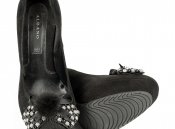 Черные туфли на высоком каблуке от Albano
