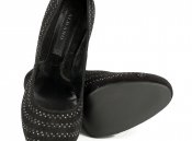 Черные замшевые туфли со стразами Albano