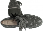 Темно-серые туфли-дерби Pertini