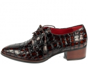 Бордово-коричневые женские туфли Pertini