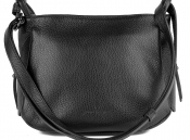 Кожаная черная кросс-боди сумка Prima Collezione