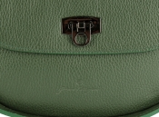 Зеленая кожаная сумка-седло Prima Collezione