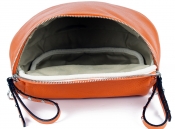 Мягкая оранжевая сумка Prima Collezione