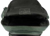 Зеленый кожаный рюкзак Prima Collezione