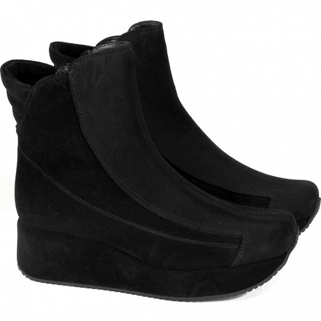 Черные замшевые ботинки Kelton