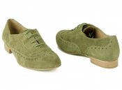 Зеленые замшевые ботинки Gadea