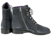 Темно-синие замшевые ботинки Pertini