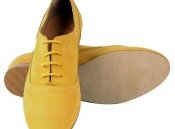 Желтые ботинки из нубука Gadea