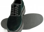Темно-зеленые бархатные ботинки Jeannot