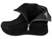 Черные замшевые ботинки Kelton