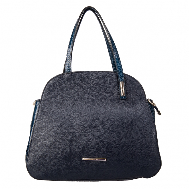Темно-синяя комбинированная сумка Fabrizio Poker