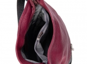 Бордово-черная сумка Prima Collezione
