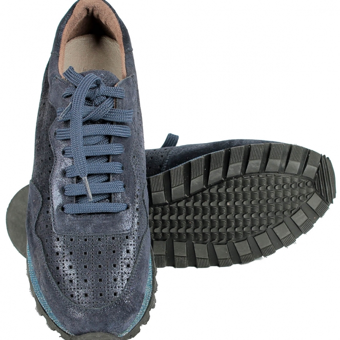 Темно-синие женские кроссовки Pertini