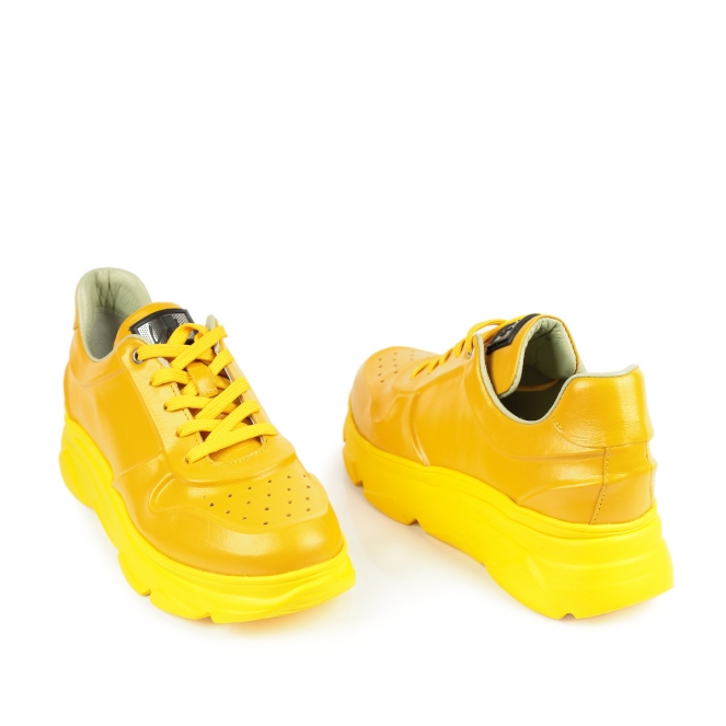 Желтые женские кроссовки Lab Milano